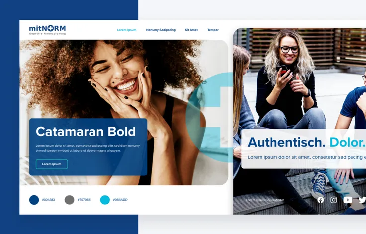 Styleguide und Branding von mitNorm.